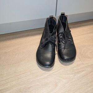 Bespoke Black Leather Lace-Up Boots